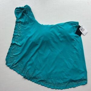 New With Tags St John Tankini Swimsuit Women’s Size 12 Rhinestones